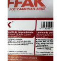 Tuffak®15 Polycarbonat -PC -Blatt